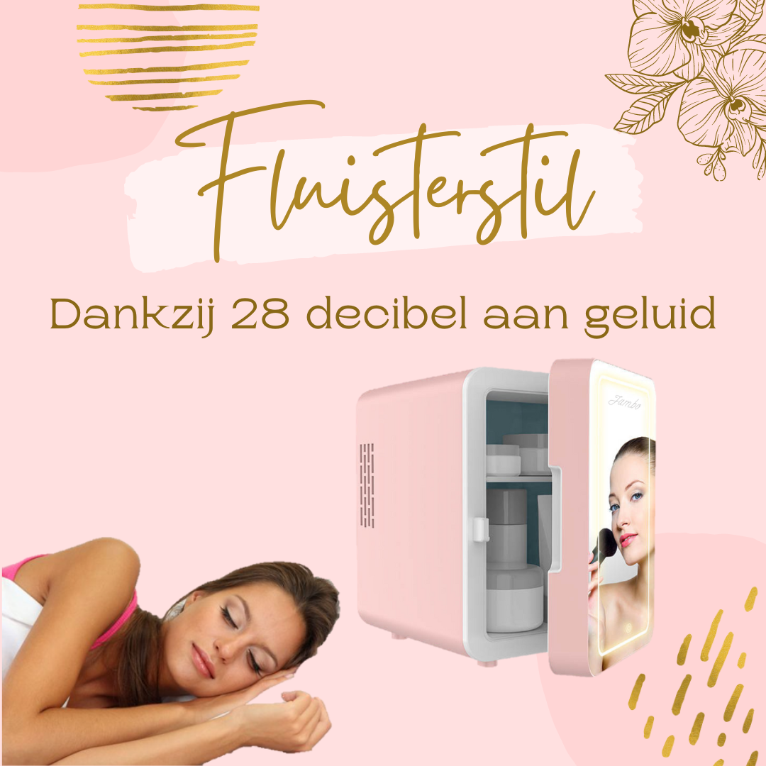 Skincare Fridge roze fluisterstil