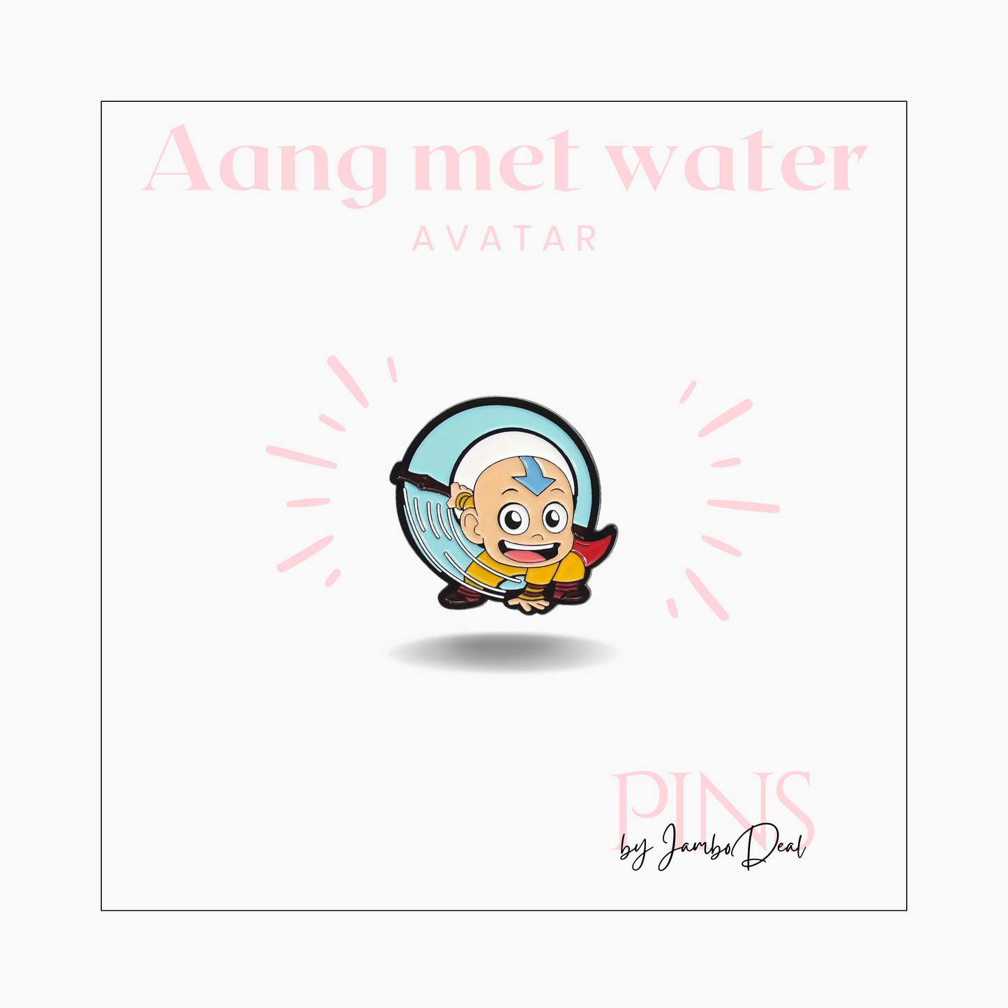 Avatar pin Aang met water