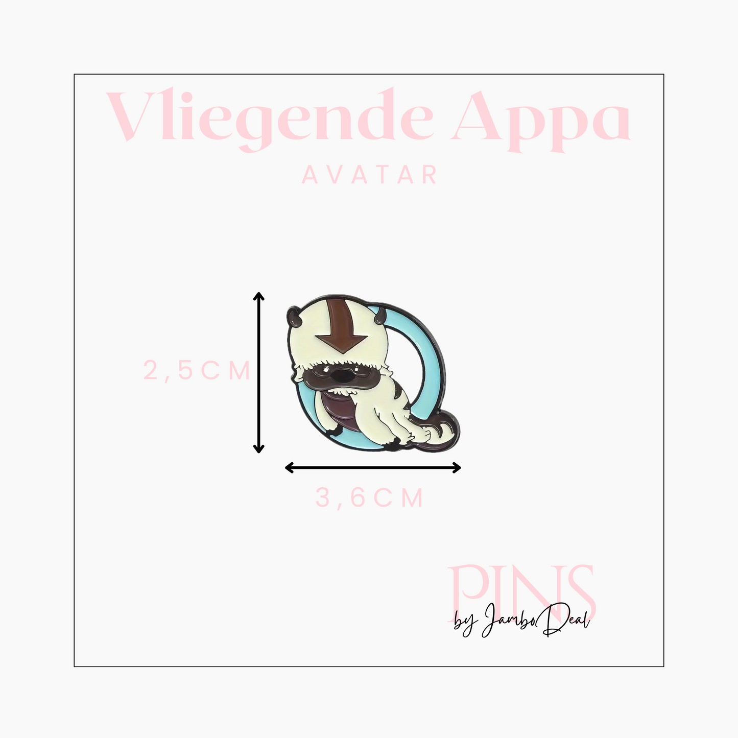 Avatar pin Appa afmetingen