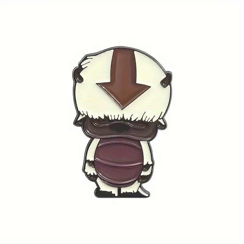 Avatar pin Appa staand met witte achtergrond