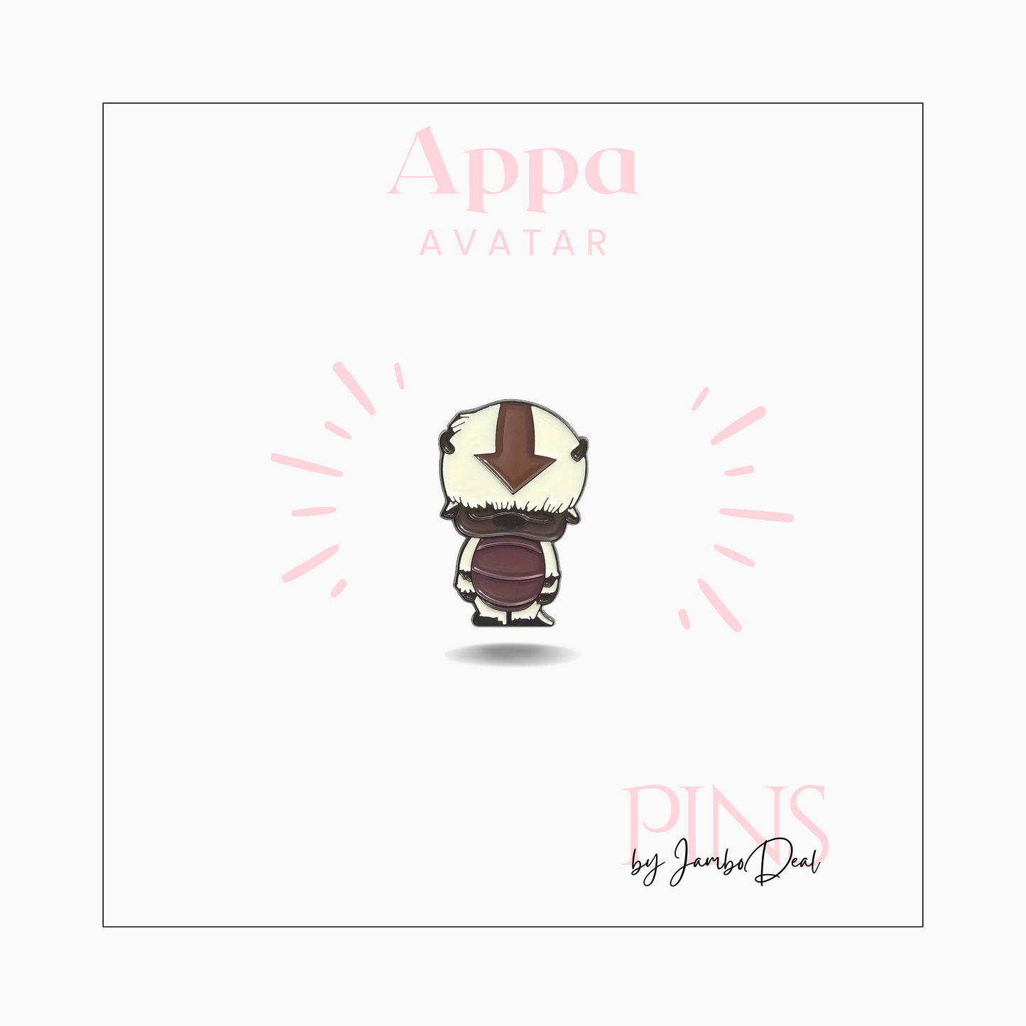 Avatar pin Appa staand