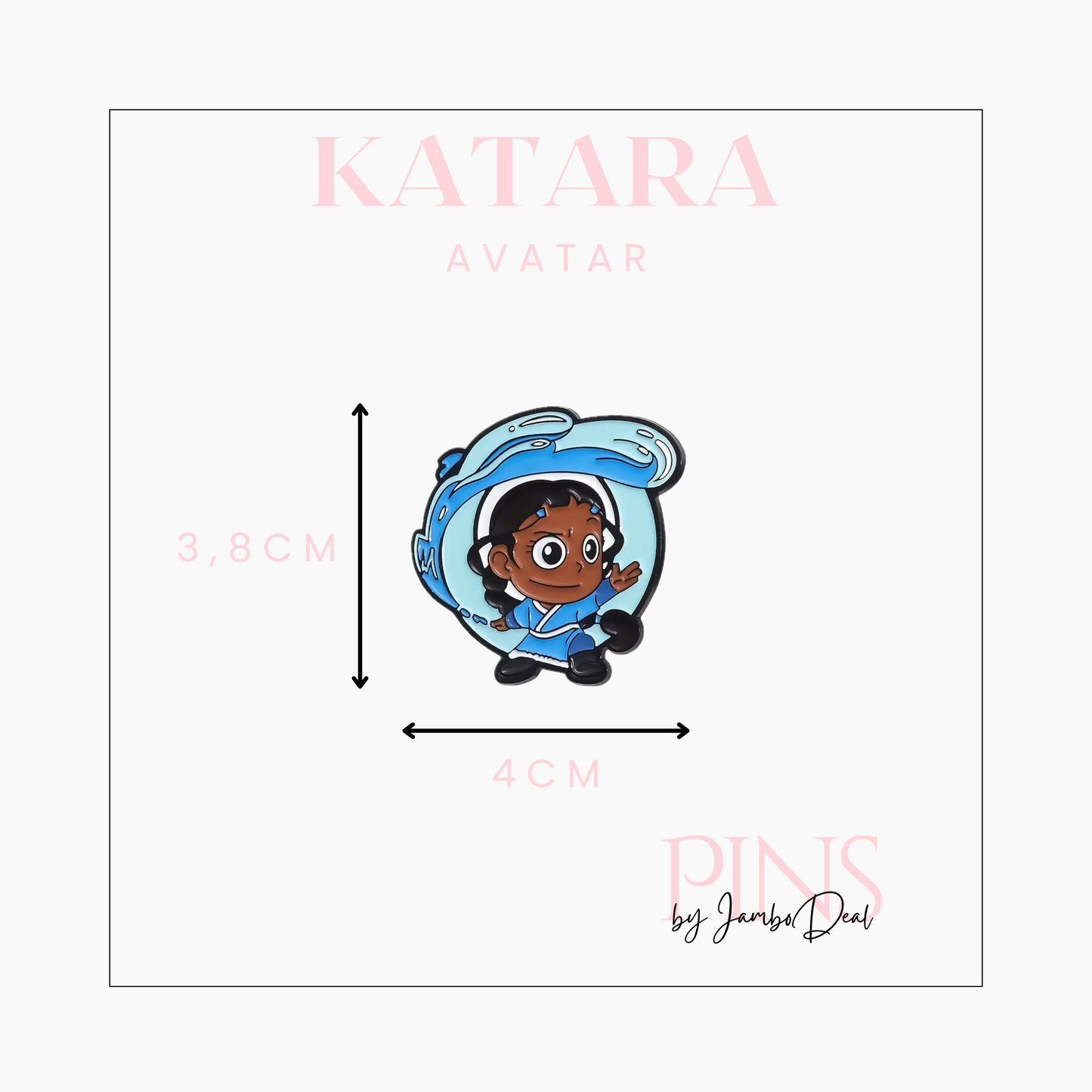 Avatar pin Katara afmetingen