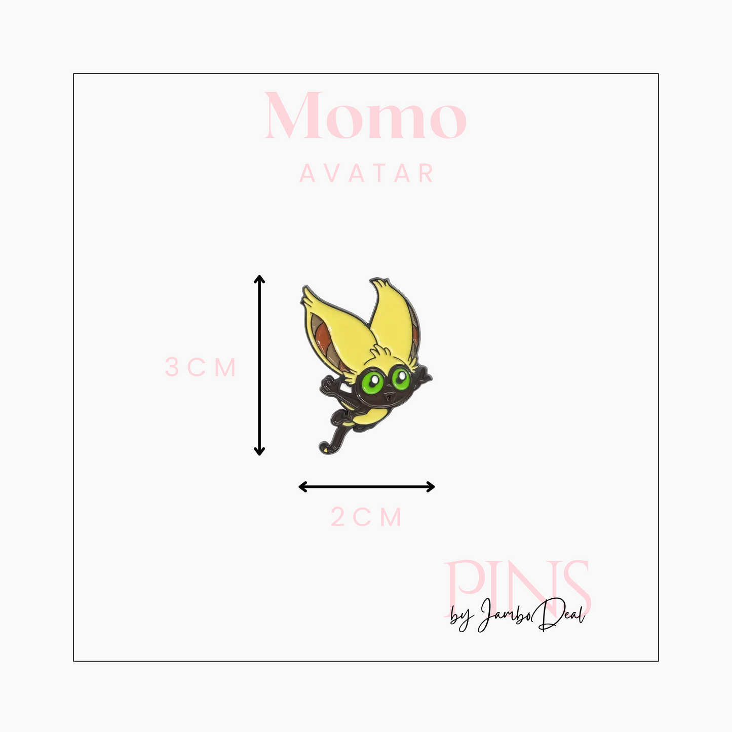 Avatar pin Momo afmetingen