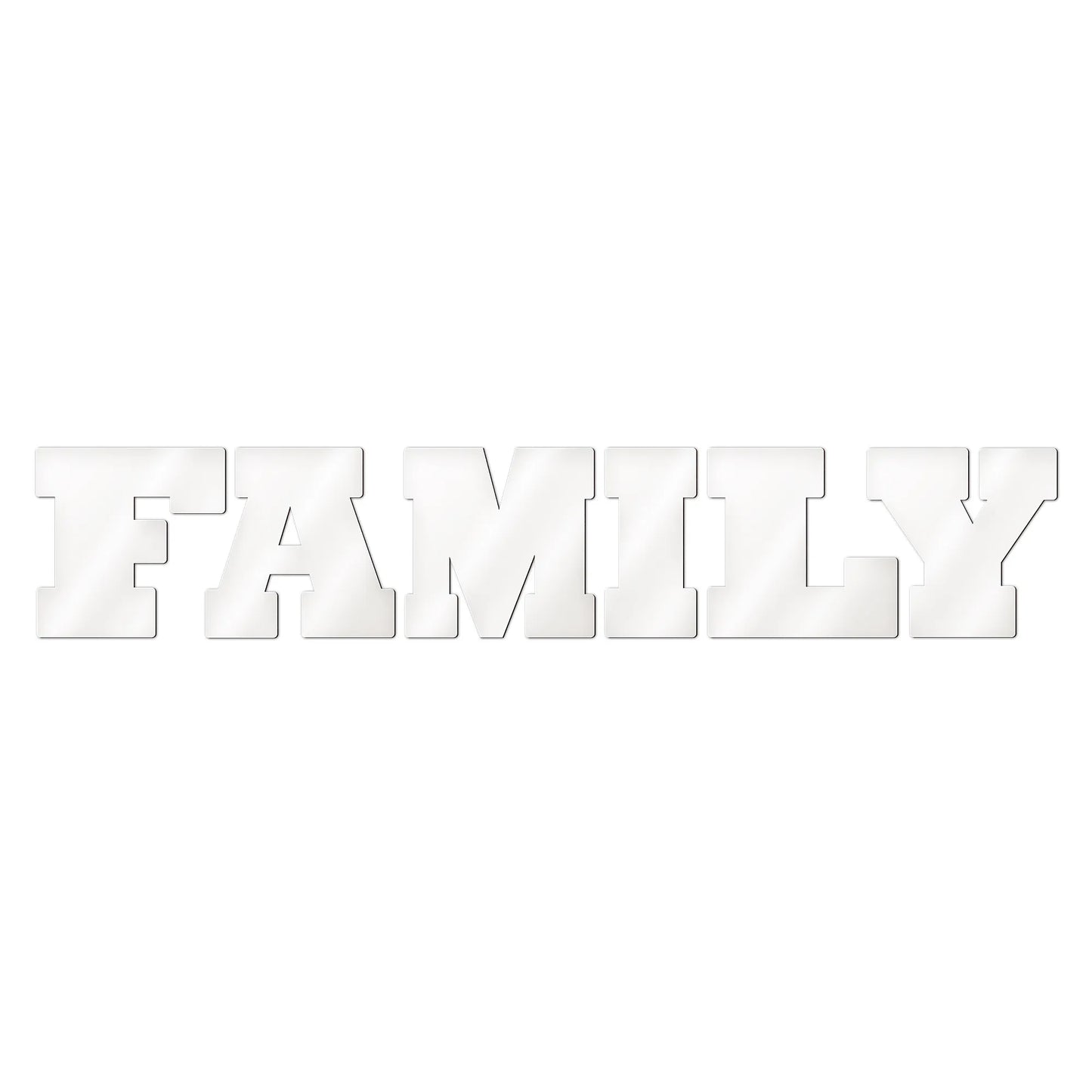 Family sublimatie letters blanco