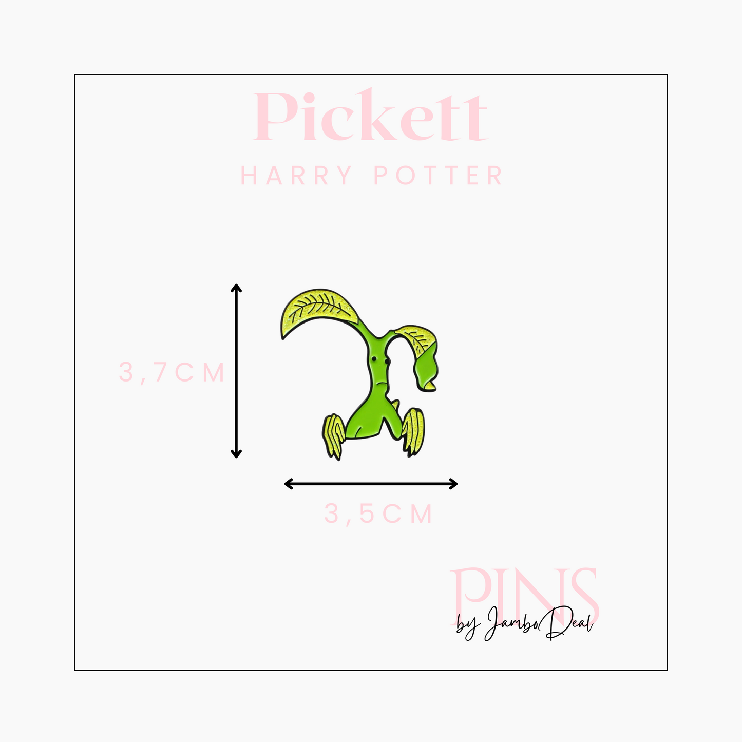 Harry Potter pin Pickett afmetingen