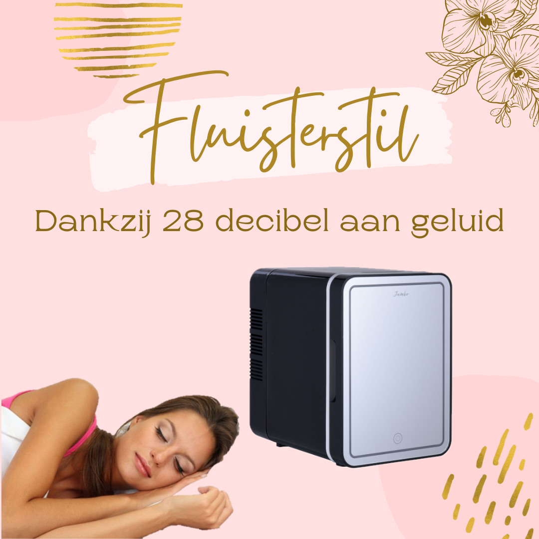 Skincare Fridge zwart fluisterstil