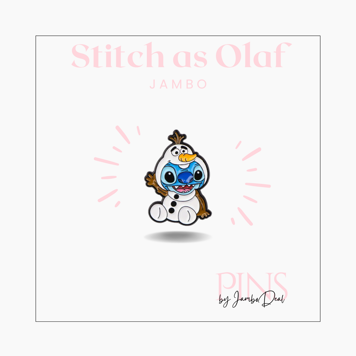 Stitch als Olaf pin