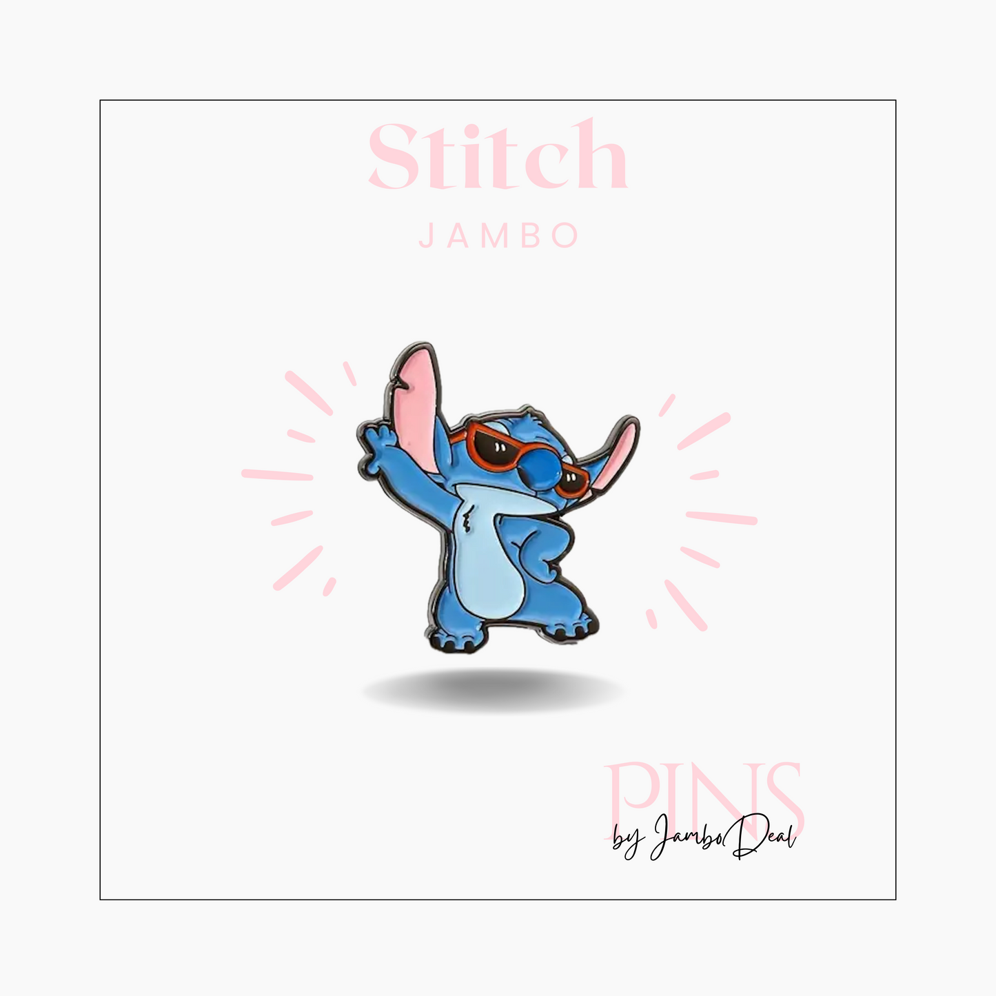 Sticht met zonnebril pin