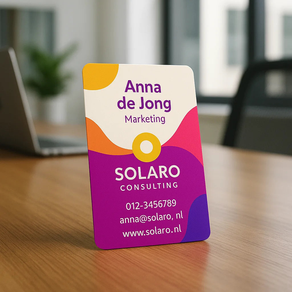 Visitekaartje bedrukt voorbeeld
