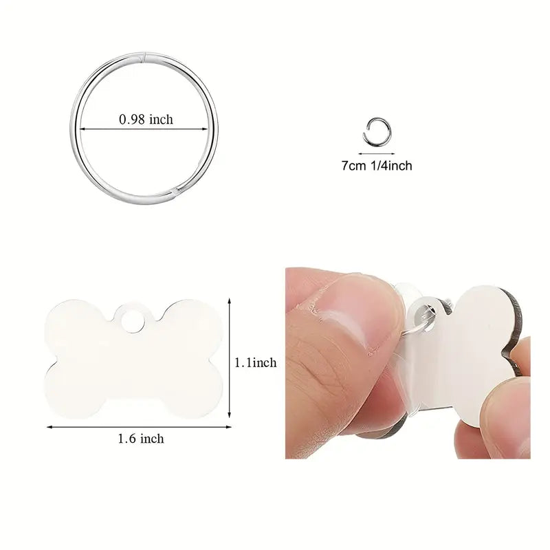 Hondenpenning met belangrijke gegevens, voor extra veiligheid