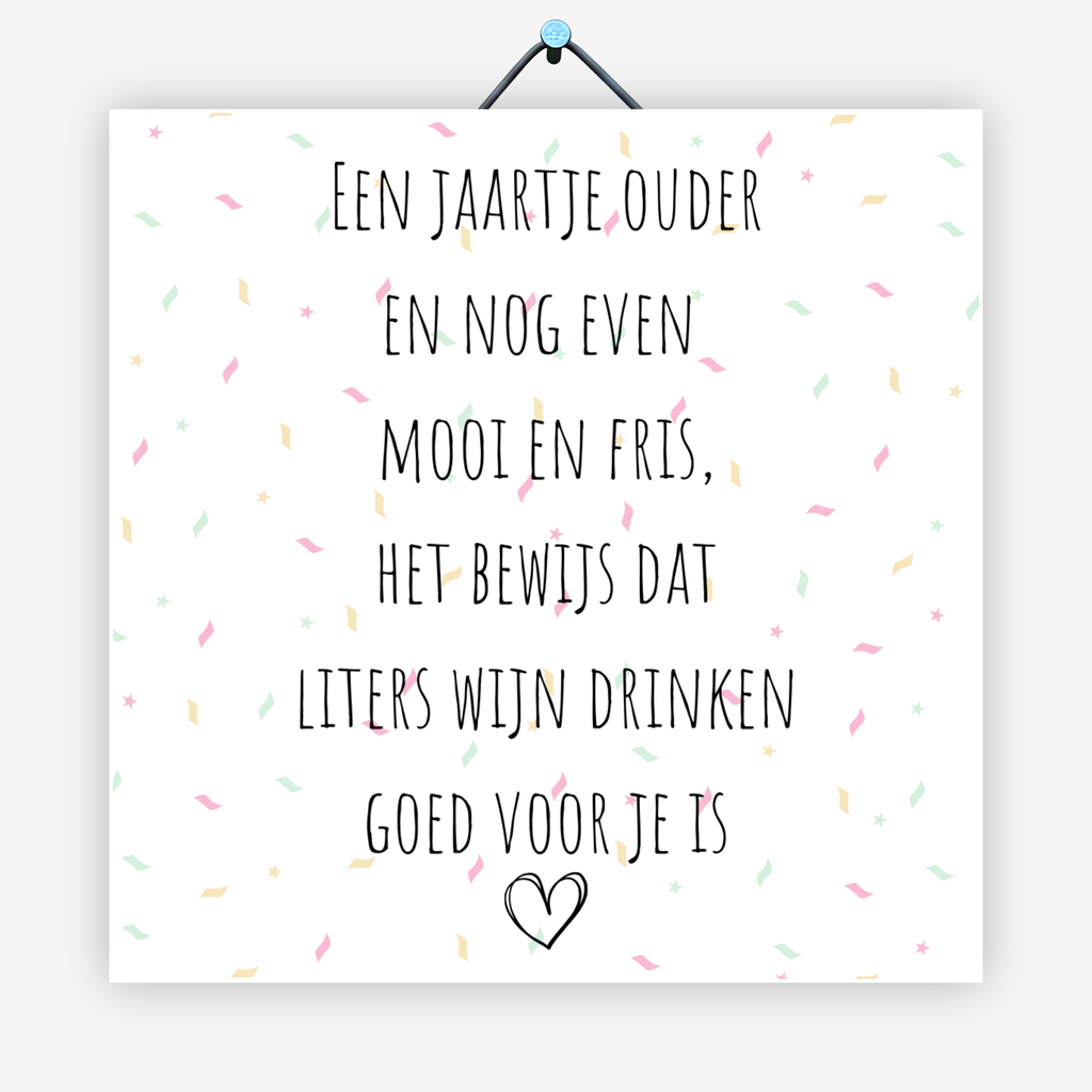Een jaartje ouder...