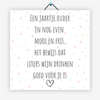 Een jaartje ouder...