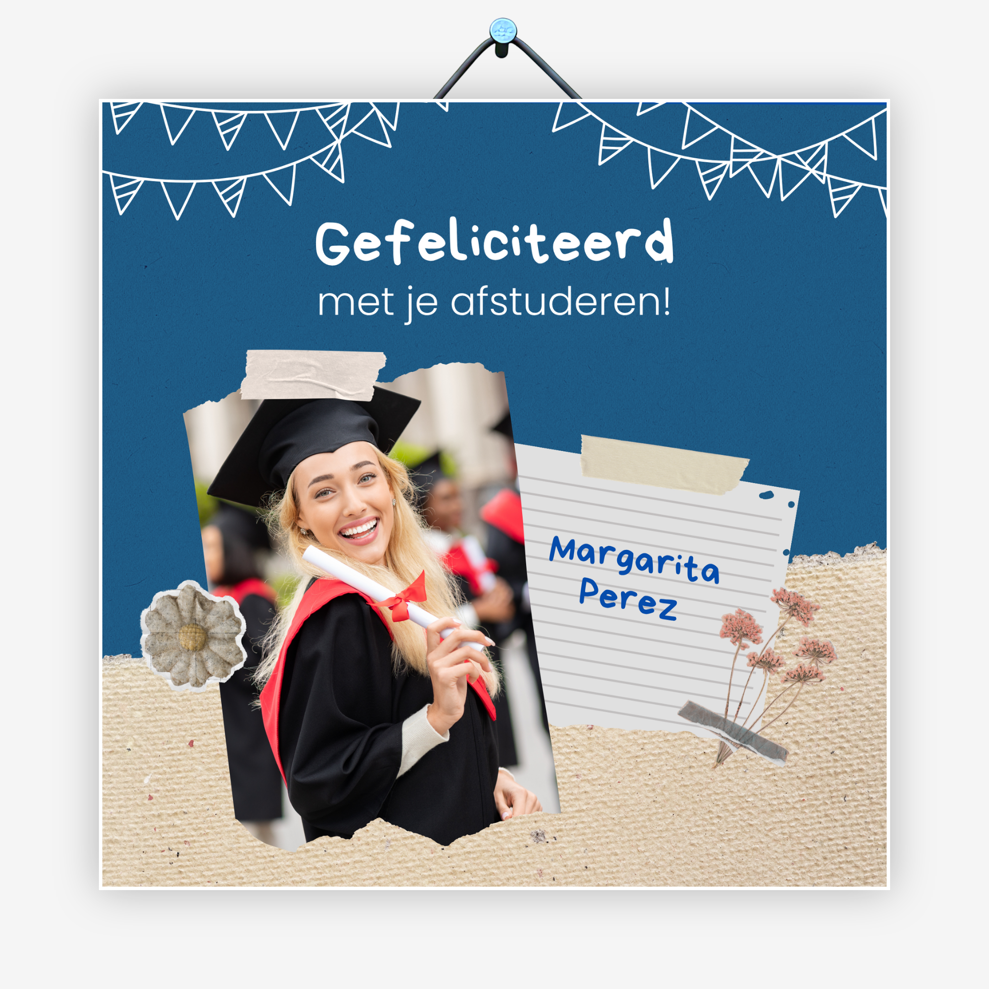 Gefeliciteerd met je afstuderen