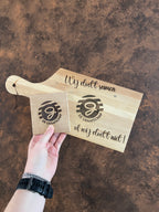 Gegraveerde borrelplank, een persoonlijk cadeau voor elke gelegenheid