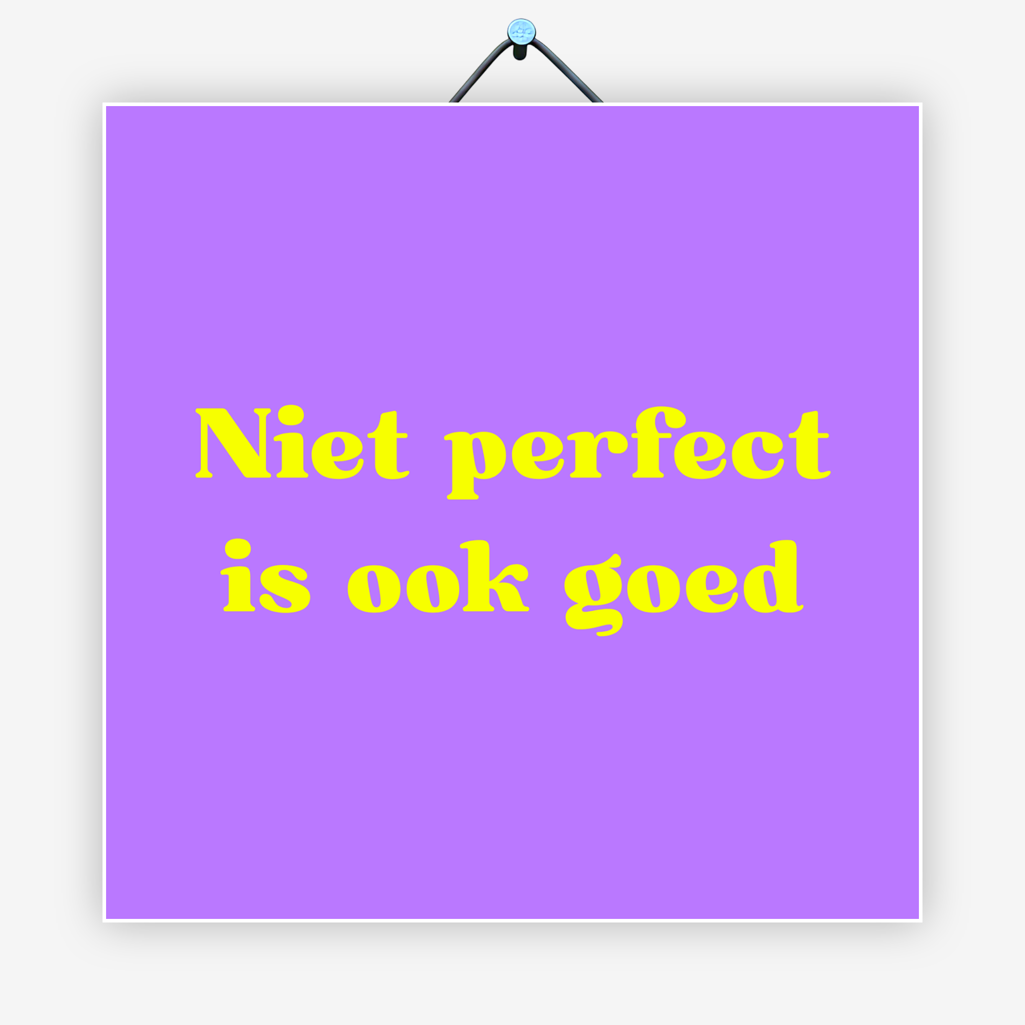 Niet perfect is ook goed