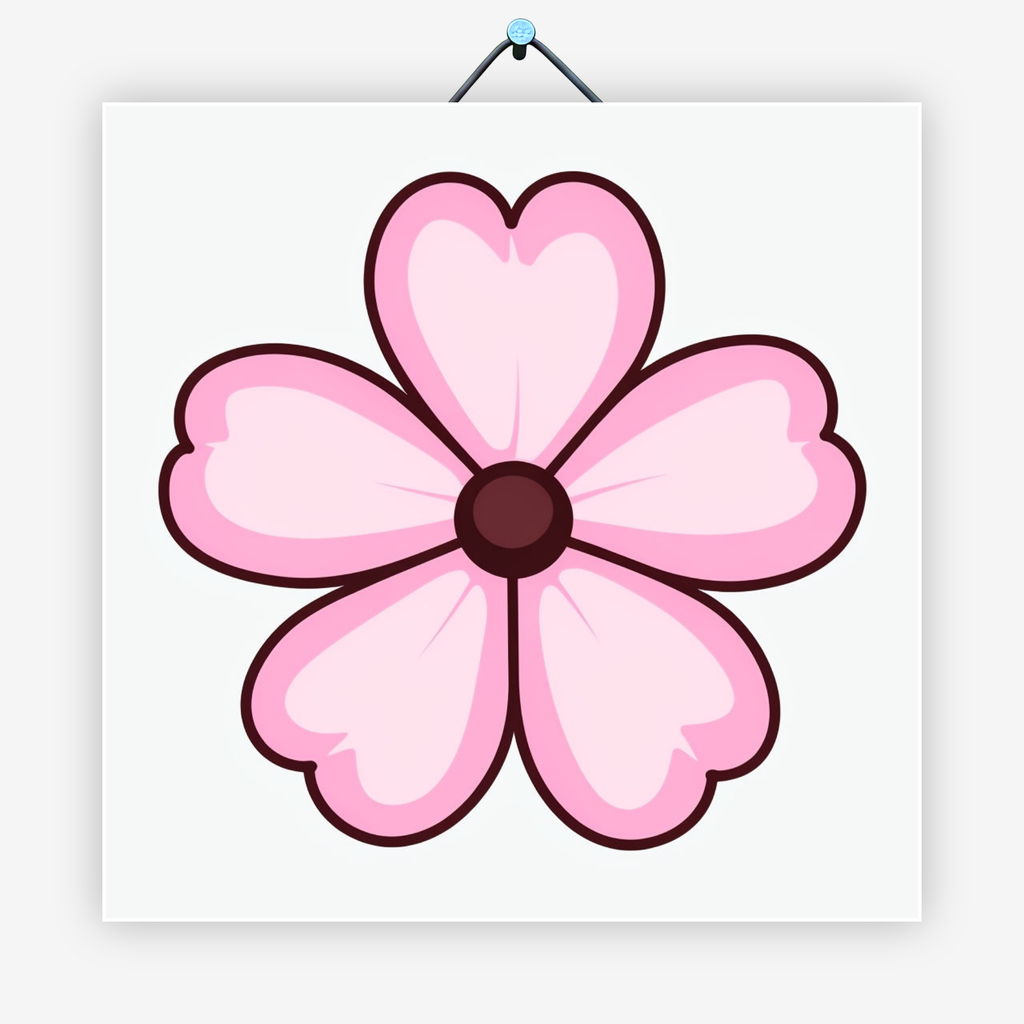 Roze bloem