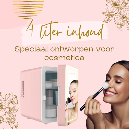 Skincare Fridge roze 4 liter inhoud