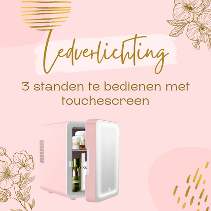 Skincare Fridge roze ledverlichting