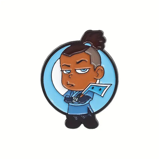 Avatar pin Sokka met witte achtergrond