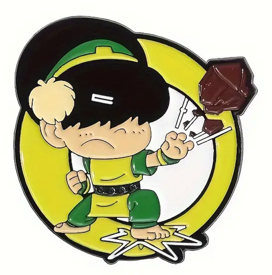 Avatar pin Toph met witte achtergrond