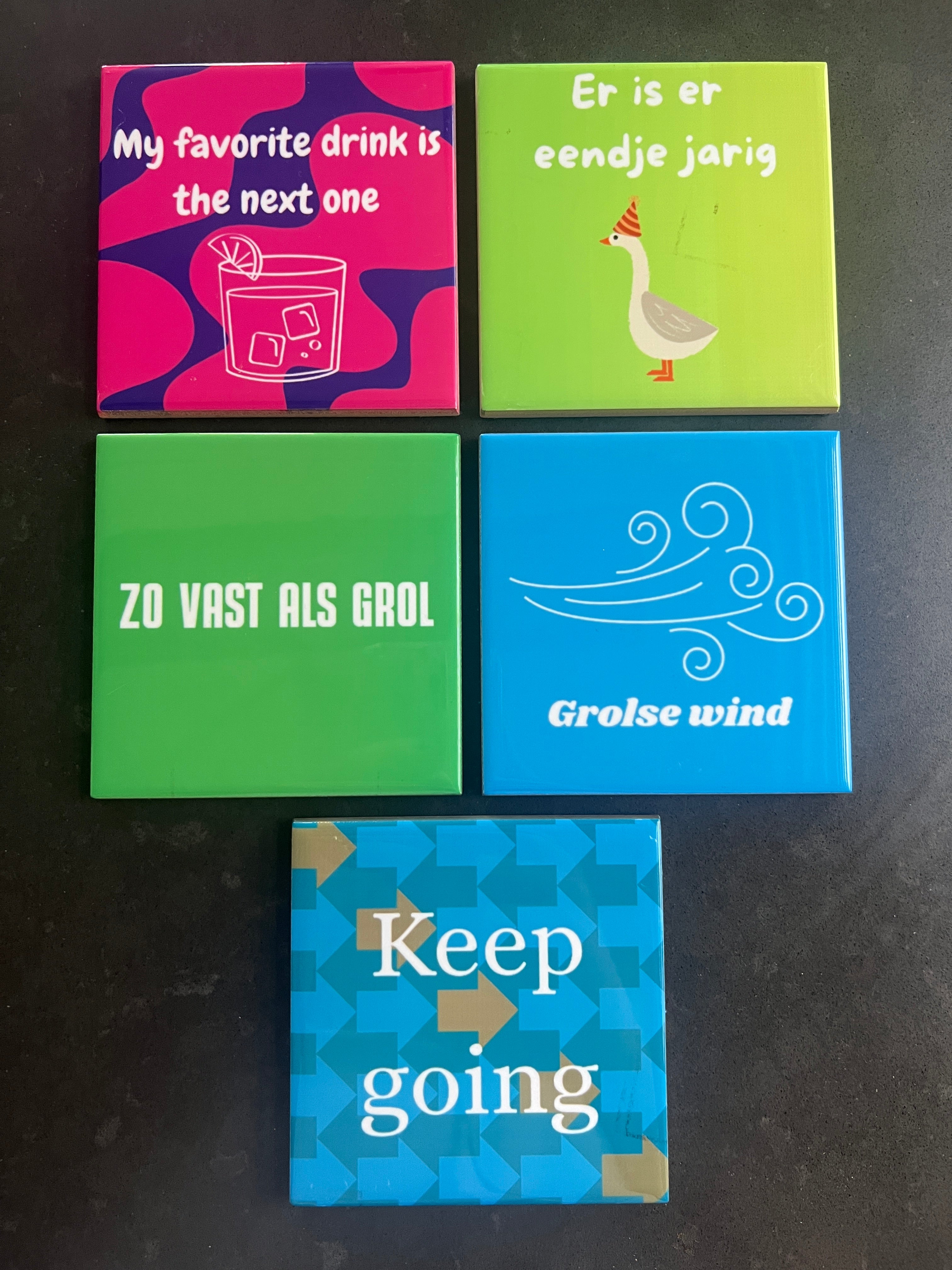 Bedrukte tegeltjes 11x11cm