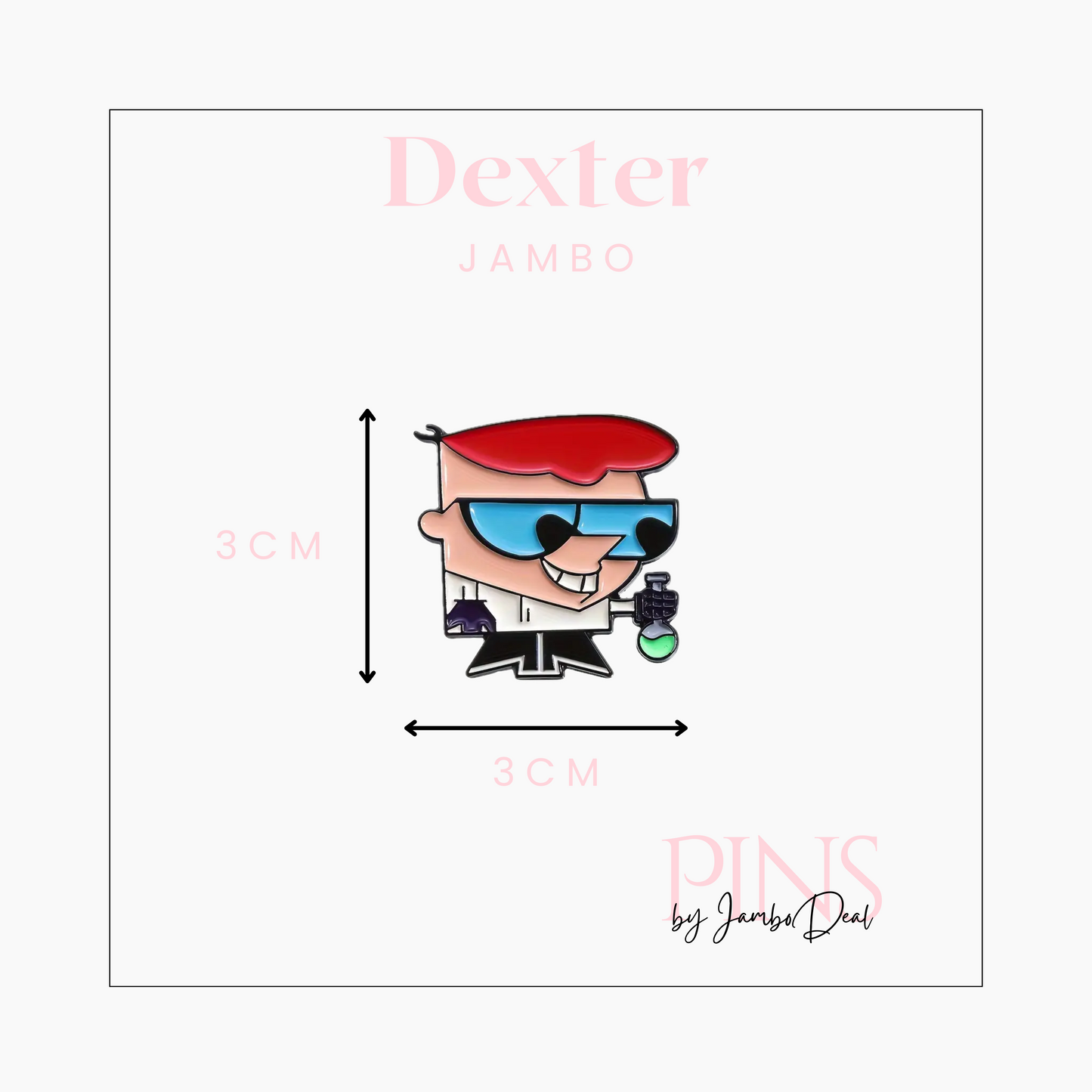 Dexter pin afmetingen