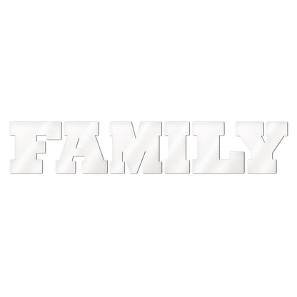 Family sublimatie letters blanco