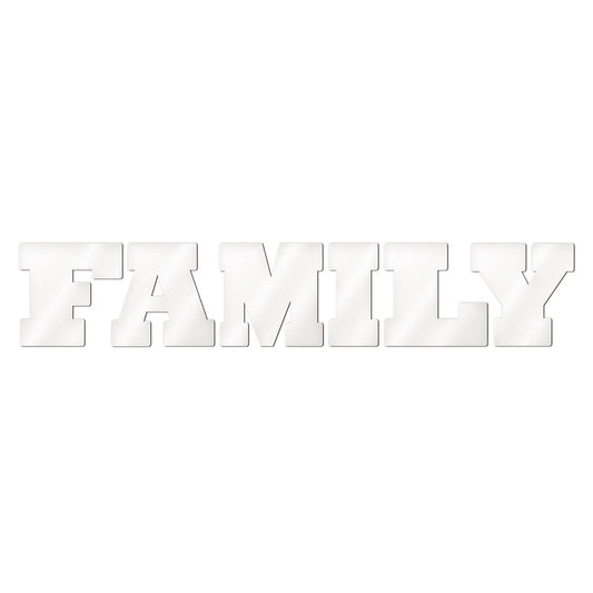 Family sublimatie letters blanco
