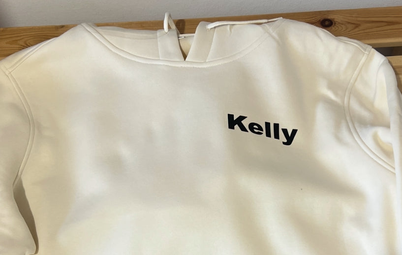 GCB hoodie bedrukt voorkant Kelly