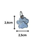 Glitter hondenpootje penning afmetingen