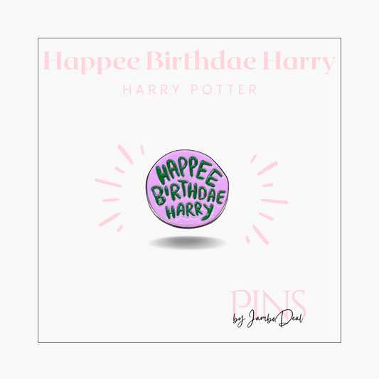 Harry Potter pin Happee birthdae Harry