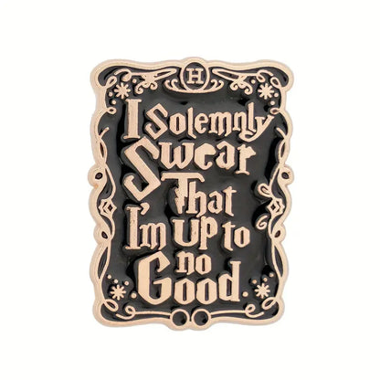 Harry Potter pin I Solemnly Swear met witte achtergrond
