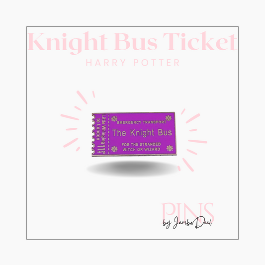 Harry Potter pin Knight Bus Ticket