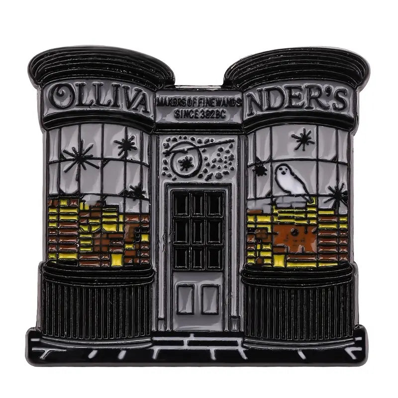 Harry Potter pin Ollivanders met witte achtergrond