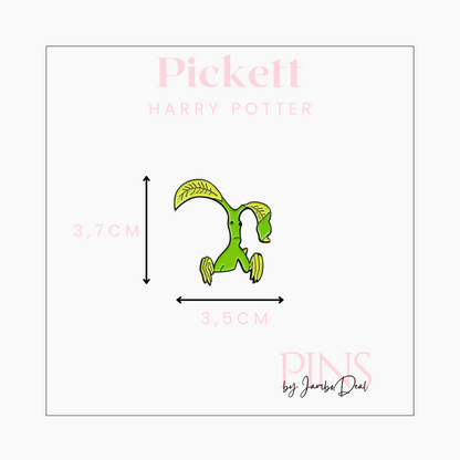 Harry Potter pin Pickett afmetingen