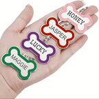 Hondenbotpenningen roze, rood, paars, groen