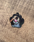 Hondenpoot sleutelhanger met Jambo