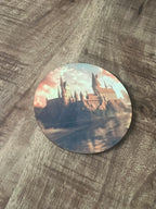 Onderzetter bedrukt met Hogwarts