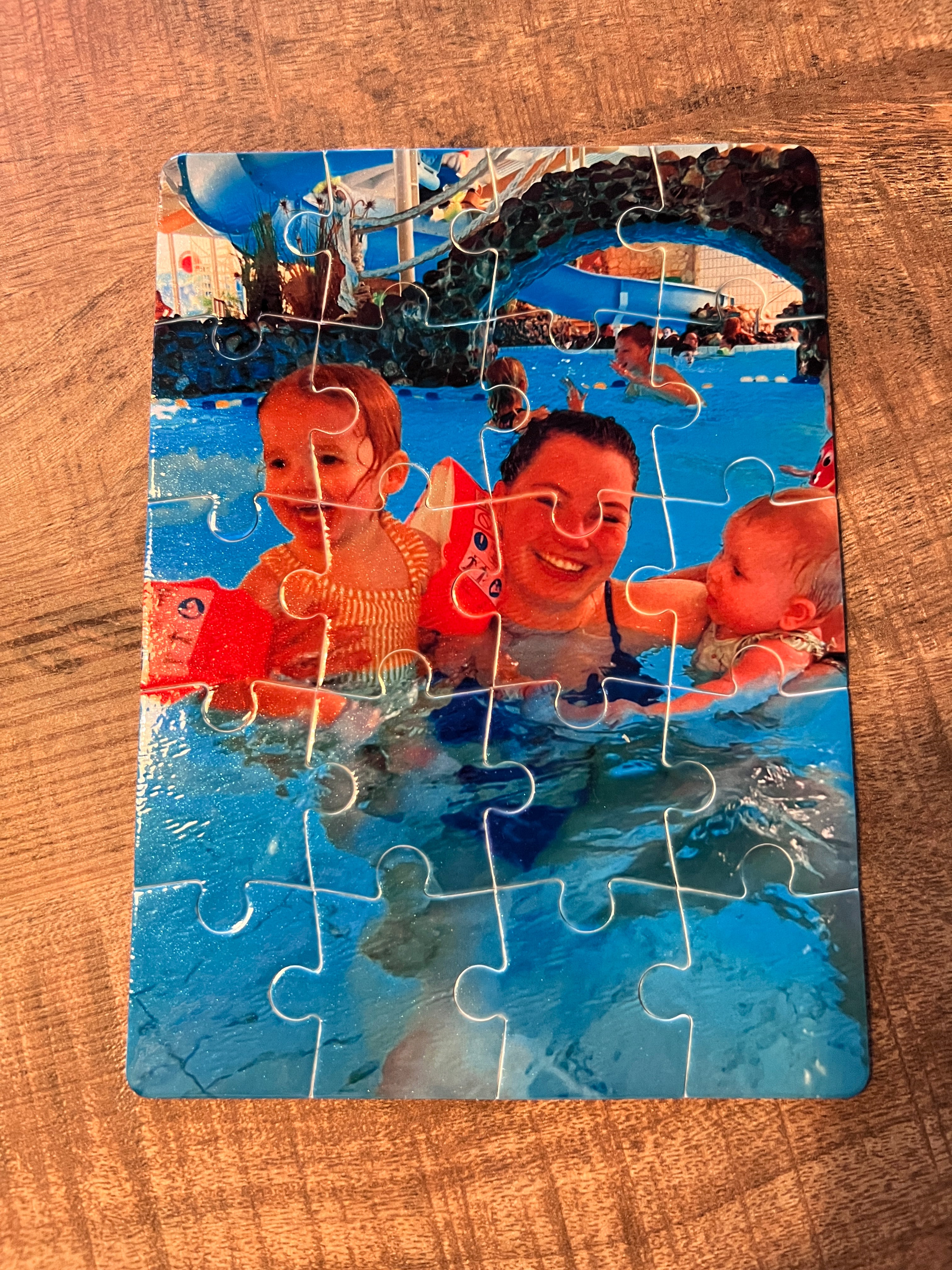 Puzzel van 20 stukjes bedrukt met foto