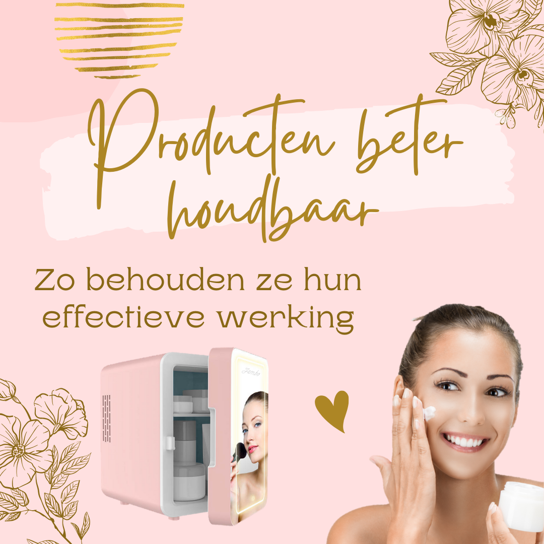 Skincare Fridge roze beter houdbaar