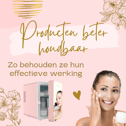 Skincare Fridge roze beter houdbaar