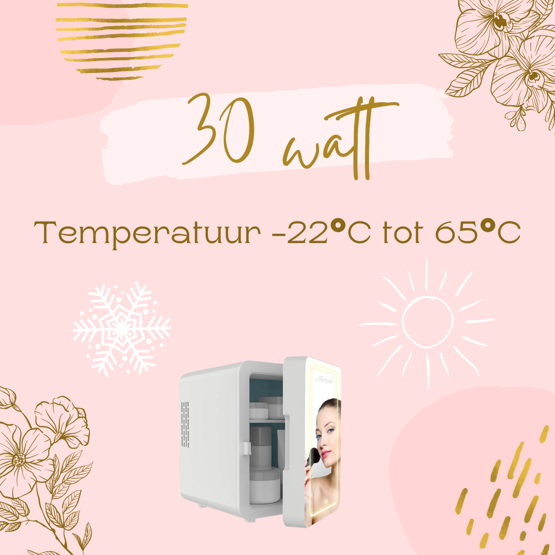 Skincare Fridge Wit 30Watt