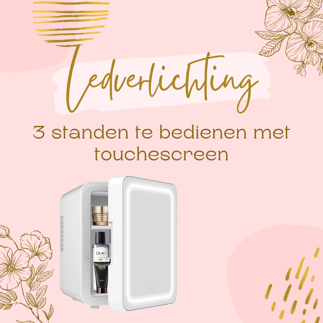 Skincare Fridge Wit Ledverlichting