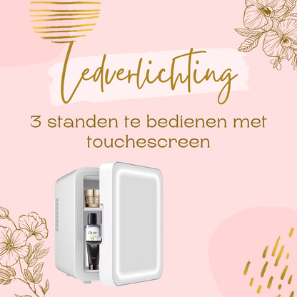 Skincare Fridge Wit Ledverlichting