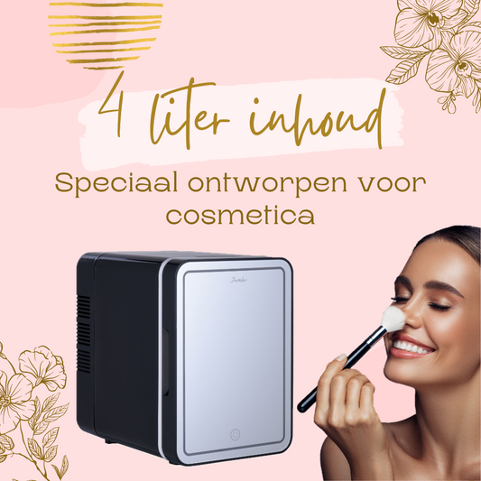 Skincare Fridge zwart 4 liter inhoud