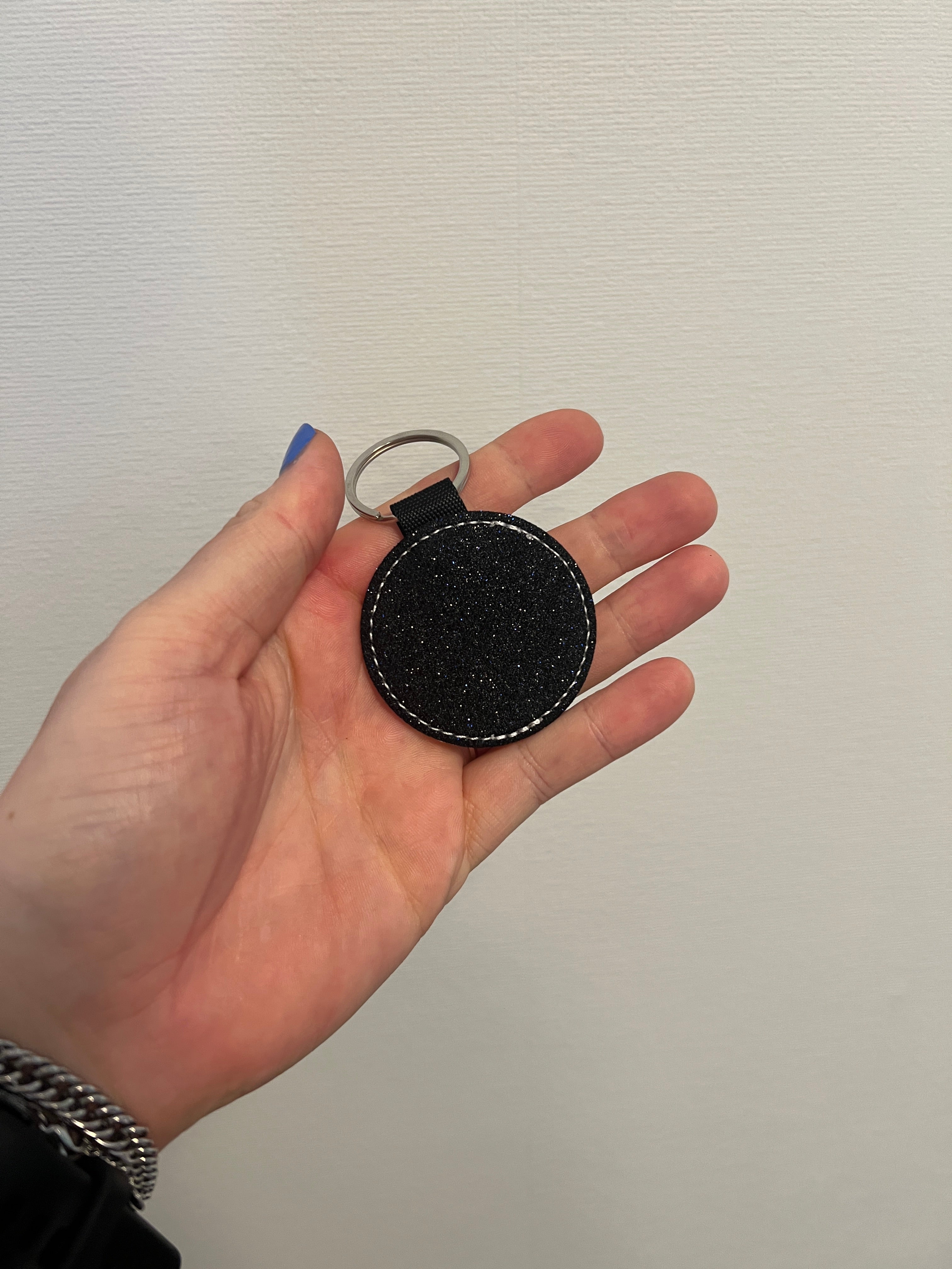 Sleutelhanger glitterkant