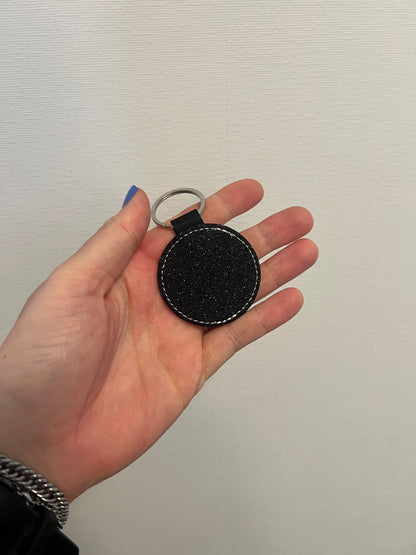 Sleutelhanger glitterkant