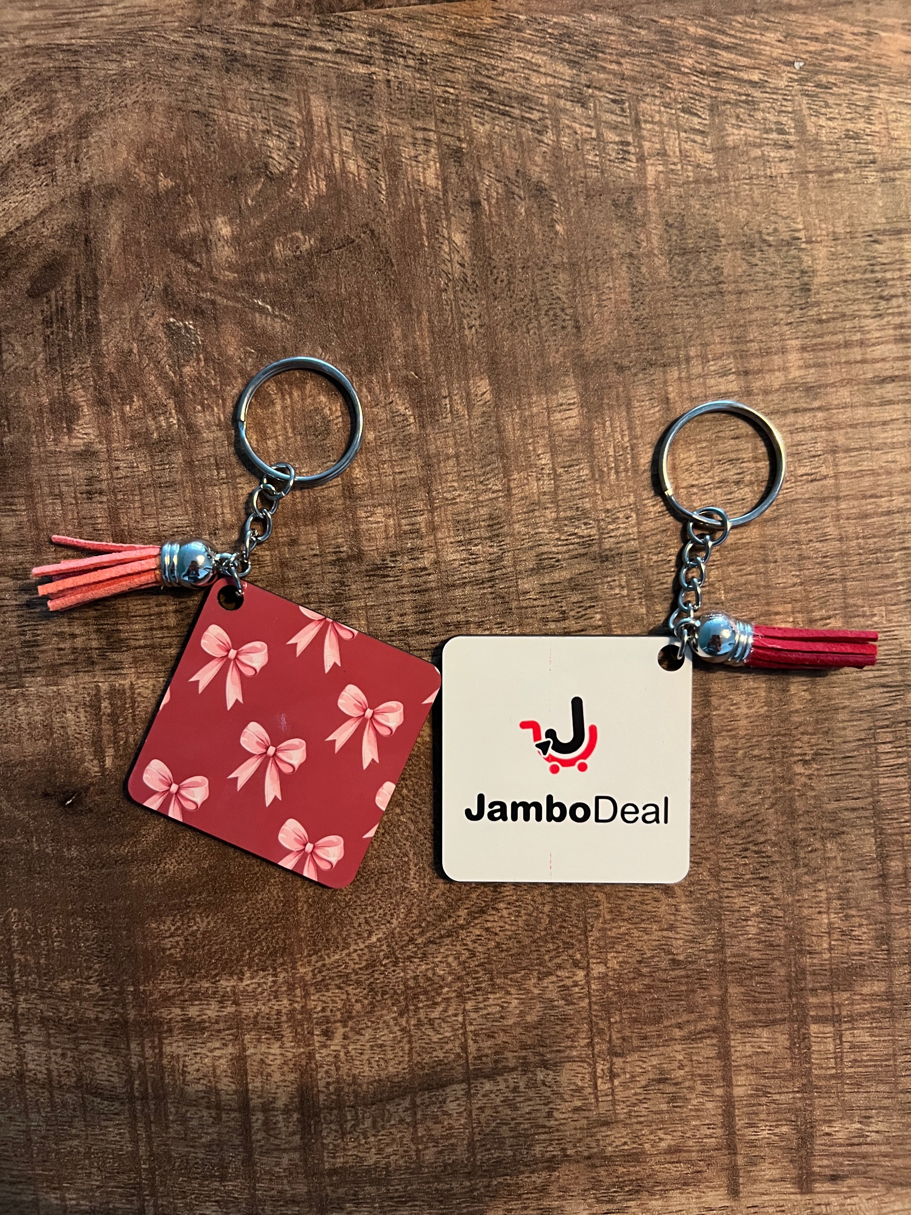 Sleutelhangers vierkant bedrukt