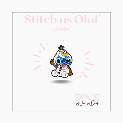 Stitch als Olaf pin