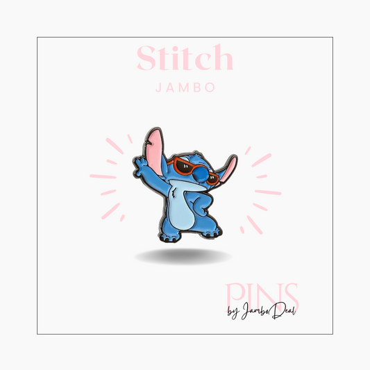 Sticht met zonnebril pin